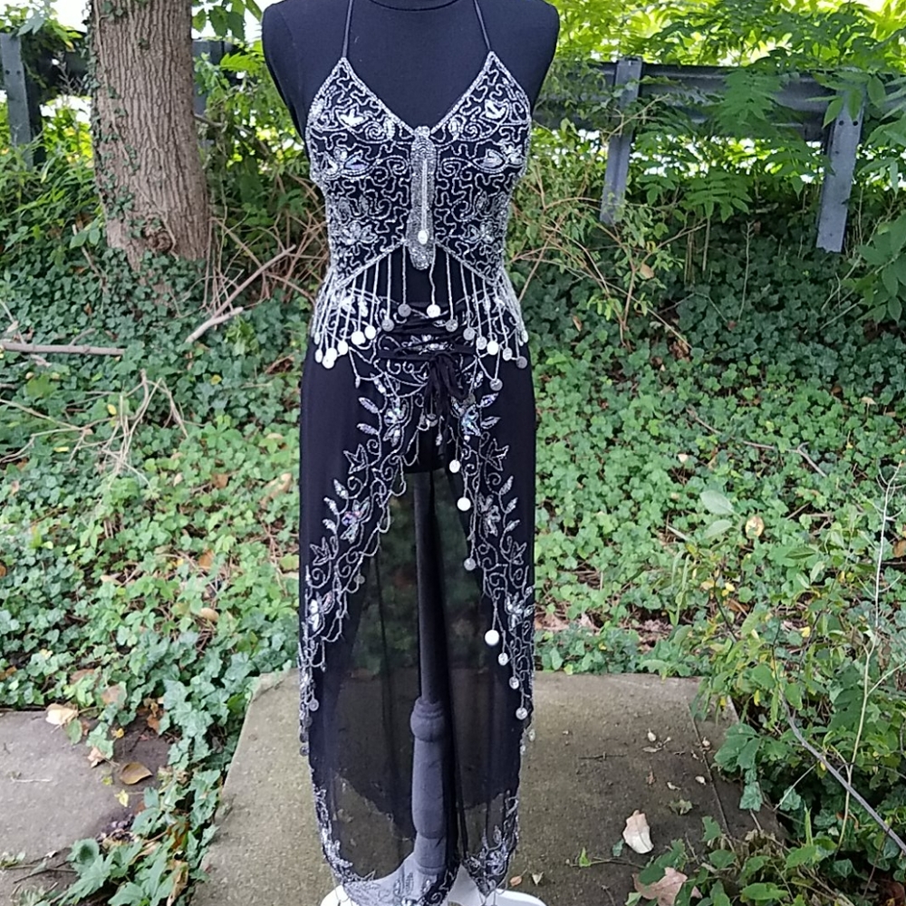 Handmade Genie Belly Dance Costume 2pc.